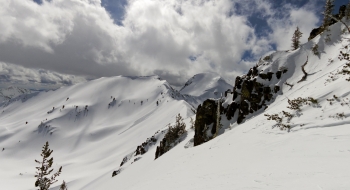 Picture from top of Fiesta Bowl looking at Norway Peak with Red Mountain in the background. Clipper Gap is the low point to the right of Norway Peak.