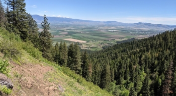 A nice view after crossing Conley Creek