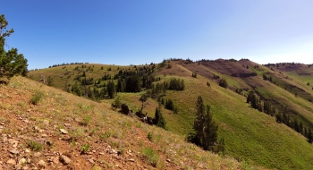 The final ridge of the trail. 