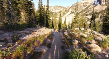 Arriving at Echo Lake 