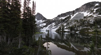 Traverse Lake in early morning.