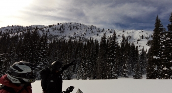 Looking back after the intersection with the Storm Lake Trail, which is barely visible coming up from the left.